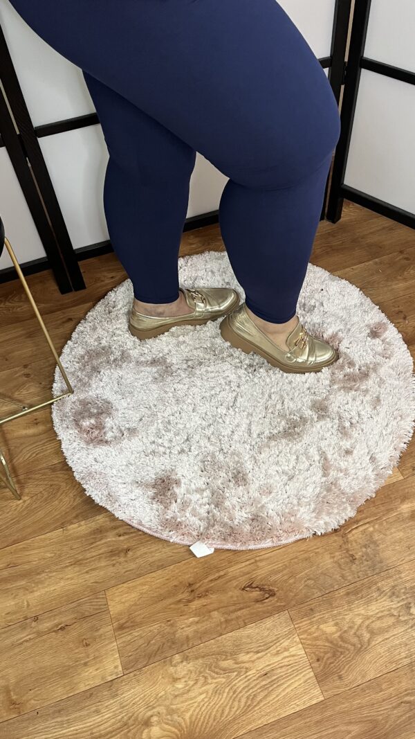 Bambusz leggings magasított derékrésszel sötétkék színben