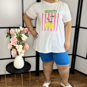 Török pamut anyagból készült szuper biciklis nadrág/térd leggings kék színben