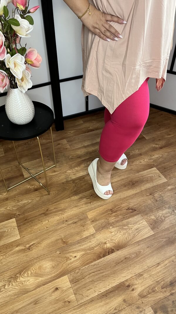 Török pamut halász leggings pink színben - Image 2