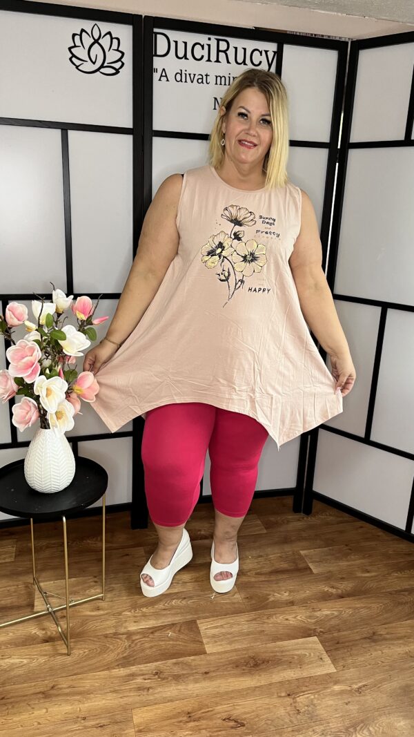 Török pamut halász leggings pink színben - Image 3