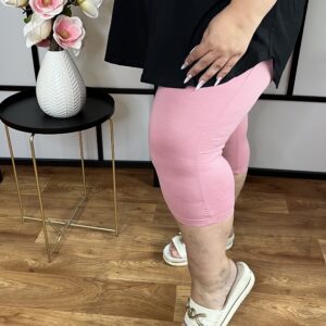 3/4-es bambusz leggings magasított derékrésszel púder színben