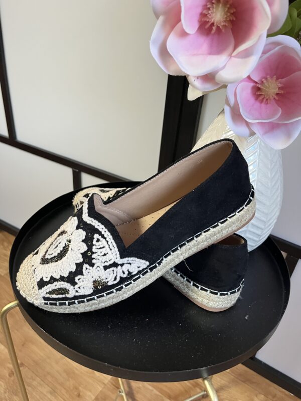 Flitterekkel díszített vászon espadrilles - Image 2