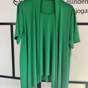 Egyméretű kétrétegű szuper felső zöld színben