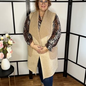 Irha mellény bézs színben