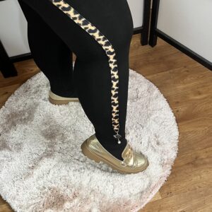 Párduc csíkkal díszített szuper leggings