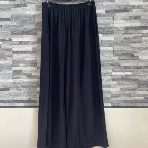 Gumis derekú palazzo nadrág sötétkék színben